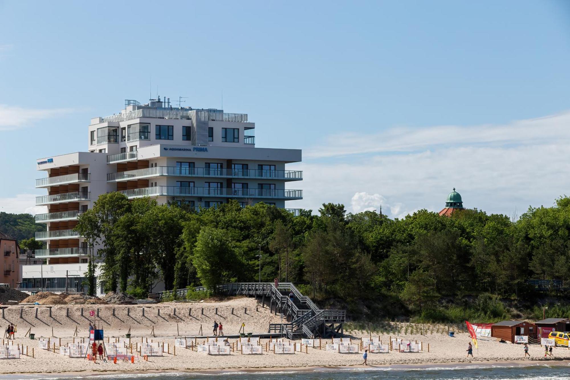 Aquamarina Prima Deluxe Studios With Sea View By Noclegi Renters Misdroy Exterior foto